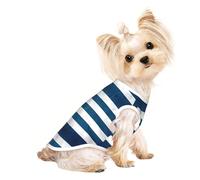 greek flag Pet Breathable Sleeveless T-shirt M for Small Dogs and Cats Soft, Lightweight, Stylish