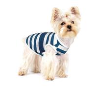 Greek Flag Print Lightweight Tank Top for Dogs Dog Shirts for Small Dogs Stretchy T Shirts Sleeveless Vest