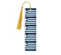 Greek Flag Print Wooden Bookmark Christmas Wedding, Birthday Party Decor Crafts, Colorful Tassels