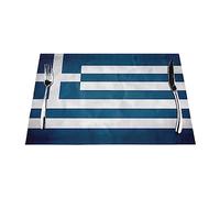 Greek Flag PVC Woven placemats are Printed and can add Decoration to Your Dining Table.