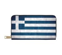 Greek Flag Wallet Hand-Held Coin Purse Fashionable and Versatile Long Can Hold Mobile Phones Coins Keys