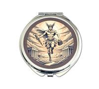 Greek God Compact Mirror - Greek God of Travel, Communication & Luck | Mount Olympus Mythology Design | 60mm 'Hermes' Pocket Mirror | Gift for Travellers, Creatives & Mythology Lovers