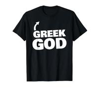 Gr od Funny Greek Mythology Ancient Greece Value Graphic T-Shirt, Men, Black, L