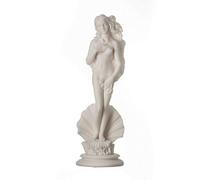 Greek Goddess Aphrodite Venus Birth of Sexy Nude Naked Alabaster Statue 9.8"