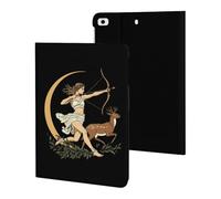 Greek Goddess Artemis Slim Tablet Cases Compatible with iPad Series Without Pencil Holder Protective Cover Compatible with ipad Mini 1/2/3/4/5 (7.9in)