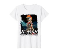 Gr oddess Athena Greek Mythology Value Graphic T-Shirt, Women, White, S