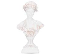 Greek Goddess Bust Statue, Resin White Sculpture Retro Figure Statue European Style Greek Statue Decor for Home Decor Coffee Table(Vintage)