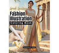 Greek Goddess Fashion Illustration Coloring Book