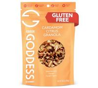 Gr oddess Gourmet Cardamom Citrus Granola with Almonds, Pumpkin Seeds, Wildflower Honey, Orange Extract, 100% Whole Grain Oats & Olive Oil - Healthy, Gluten Free Granola, 10oz (1-Pack)