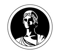 Greek Goddess Hera Emblems Lettering Stickers 42x42cm Equipped with Transfer Film kit Black