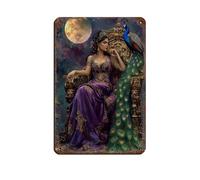 Greek Goddess of Marriage And Queenship Retro Poster Metal Tin Sign Chic Art Retro Iron Painting Bar People Cave Cafe Family Garage Poster Wall Decoration 8x12inch(20x30cm)