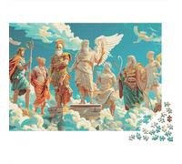 Gr ods Cloud Scene 1000 Piece Puzzles Colorful Angelic Figures Wall Decoration Educational Game Gifts Puzzles for Adults Jigsaw Puzzles for Adults 52x38cm/1000pcs