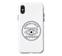 Greek Heritage Pride Ancient Eye Medallion Hellenic Case for iPhone X/XS
