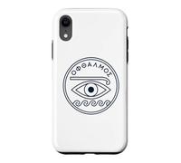 Greek Heritage Pride Ancient Eye Medallion Hellenic Case for iPhone XR