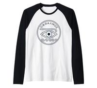 Greek Heritage Pride Ancient Eye Medallion Hellenic Raglan Baseball Tee