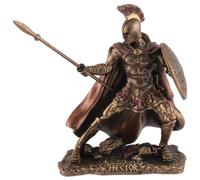 Greek Hero Hector, Trojan Prince, Miniature, Artificial Stone, Hand Coloured with Bronze Colour by Veronese