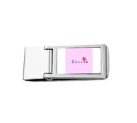 Greek I Love You Text Antiquity Mandarin Slim Money Clip Stainless Holder Pocket Wallet