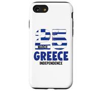 Greek Independence Day 25 March Patriotic Greece Flag Case for iPhone SE (2020) / 7/8