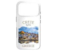 Greek Island Crete Greece featuring Rethimno Town Harbour Case for iPhone 17 Pro