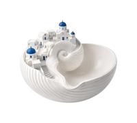 Greek Island Key Bowl, 3D Printed Conch Decorative Bowl, Mini Town Key Tray Hallways Decor, Jewellery Trinket Organizer