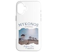 Greek Island Mykonos Greece Case for iPhone 16 Plus