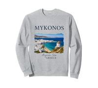 Greek Island Mykonos Vacation Travel Coastal Life Sweatshirt
