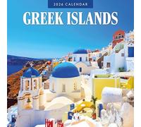 Greek Islands - 2026 Square Wall Calendar - by Red Robin Publishing