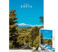 Greek Islands Kreta 1000 Piece Jigsaws for Teenagers Puzzle Strengthen Mind Clarity And Sharpness Calm Serene Leisure Activity (50x75cm)