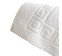 Greek Key Design Bath Mat 100% Cotton Hotel Quality, 48 x 74cm, Pack of 1