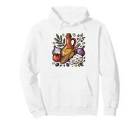 Greek Kitchen Illustration Clay Pots Herbs Home Cook Art Pot Pullover Hoodie