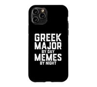 Greek Major By Day Memes Night Classical Studies Student Case for iPhone 11 Pro