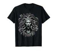 Greek Mythological Goddess Medusa With Snake Hair T-Shirt