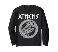 Greek Mythology Athens Athenian Owl Suitable for Men Women. Long Sleeve T-Shirt