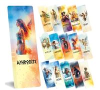 Greek Mythology Bookmark for Kids - 120 Pcs Vintage Olympian Gods Bulk Bookmarks Gift for Women, Retro Cottagecore Creative Reading Accessories Gifts for Teachers Students Book Lovers