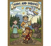 Greek Mythology Coloring Book for Kids: Gods, Heroes and Monsters - 30 Epic Illustrations for Ages 6-10