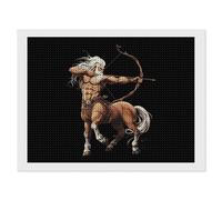 Greek Mythology Deity Centaur Funny Diamond Art Kits for Adults Round Full Drill Picture Home Wall Decor