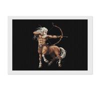 Greek Mythology Deity Centaur Funny Diamond Art Kits for Adults Round Full Drill Picture Home Wall Decor