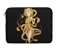 Greek-Mythology-Gold-Medusa Laptop Case Sleeve Bag 13inch Durable Shockproof Protective Computer Carrying Cover Briefcase