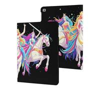 Greek Mythology Graces Riding Horse Slim Case Compatible with iPad 10th 9th 8th 7th Generation 2022 2021 2020 2019 Protective Cover Stand