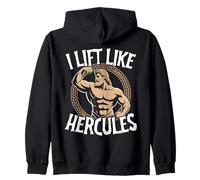 Greek Mythology Hercules Graphic Ancient Greece God Zip Hoodie