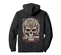 Greek Mythology Labyrinthine Mind Asterion Minotaur Skull Pullover Hoodie