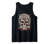 Greek Mythology Labyrinthine Mind Asterion Minotaur Skull Tank Top
