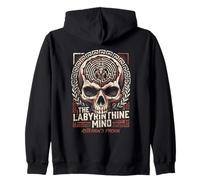 Greek Mythology Labyrinthine Mind Asterion Minotaur Skull Zip Hoodie