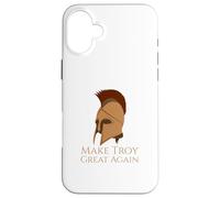 Greek Mythology - Make Troy Great Again - Trojan War Case for iPhone 16 Plus