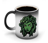 Greek Mythology Medusa Ceramic Magic Mug Funny Discoloration Cup Heat Sensitive Coffee Mugs with Handle