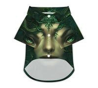 Greek Mythology Medusa Hawaii Shirt Print Dog Clothes T-Shirt Beach for Puppy Cat 2XL