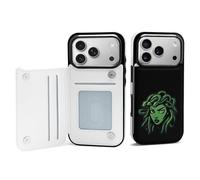 Greek Mythology Medusa Phone Case Compatible with iPhone 17/17 Air/17 Pro/17 Pro Max Flip Protective Cover with Card Holder