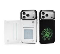 Greek Mythology Medusa Phone Case Compatible with iPhone 17/17 Air/17 Pro/17 Pro Max Flip Protective Cover with Card Holder