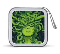 Greek Mythology Medusa Portable CD Case Storage Bag 40 Capacity CD Holder Wallet Plastic DVD Collection Bags