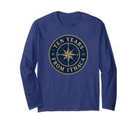 Greek Mythology Odyssey Compass Rose Ten Years from Ithaca Long Sleeve T-Shirt